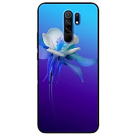 Ốp lưng dành cho Xiaomi Redmi 9 mẫu Hoa Lan Xanh Trắng