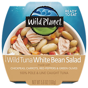 Salad đậu trắng cá ngừ đại dương Albacore Tuna Wild Planet