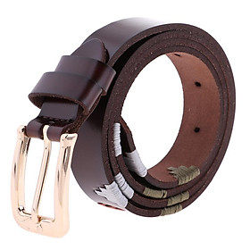 Women's Waistband PU Leather Thin Skinny Belt Pin Buckle Waist Belt