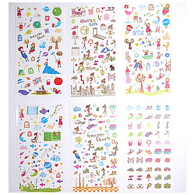 Sticker Dán Trang Trí ( Bộ 6 Tấm ) - Fun