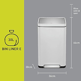 Mua Thùng rác chống bám vân tay EKO EK9368MT-30L X-Cube Hàng chính hãng