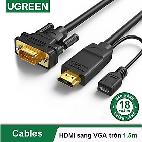 Cáp HDMI sang VGA UGREEN MM117 - Hàng chính hãng
