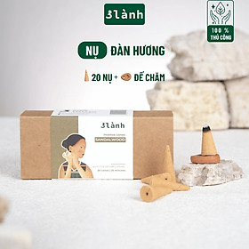 Mua Nụ Thủ Công Đàn Hương 3 Lành Hộp 20 Nụ 100 % Tự Nhiên Tặng Kèm Đế Chăm  Không Hóa Chất  Xông Thơm