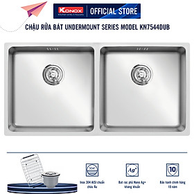 Mua Chậu rửa bát Konox  Undermount Series  Model KN7544DUB  Inox 304AISI tiêu chuẩn châu Âu  750x440x220(mm)  Hàng chính hãng