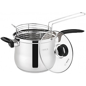 Mua Quánh inox chiên ngâp dầu  kèm giỏ inox Arber AN-02VH Hàng
