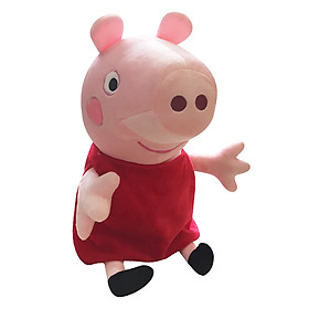 Gấu Bông Heo Peppa Pig - Hàng Việt Nam Áo Màu Đỏ 45 x 33 x 22 cm