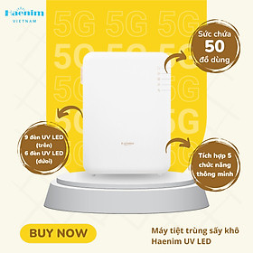 Máy Tiệt Trùng Sấy Khô Haenim UV LED 5G Smart FLEX chính hãng bảo hành 30 tháng cho bé