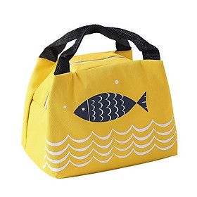 Mua Túi giữ nhiệt đựng hộp cơm  bình giữ nhiệt Vintage Fish cao cấp