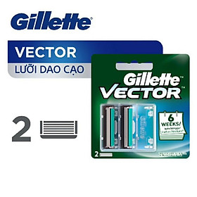 Lưỡi Dao Cạo Gillette Vector Plus Cart (Vỉ 2 Cái)