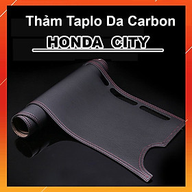 Thảm taplo da vân cacbon cho xe Honda City 2016-2020