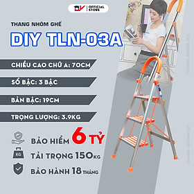 Mua Thang nhôm ghế bản bậc rộng DIY TLN-03A 3 bậc