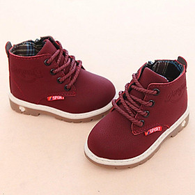 Fashion Leisure Children Shoes Martin Boots Anti-skid Shoes for Boys Girls