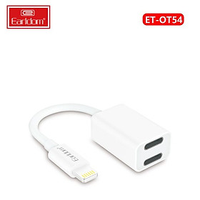 Cáp chuyển đổi tai nghe 2 đầu lightning vừa sạc vừa nghe iphone ipad, Hỗ trợ đàm thoại, không cần kết nối bluetooth, truyền dữ liệu nhanh, ổn định, hàng chính hãng