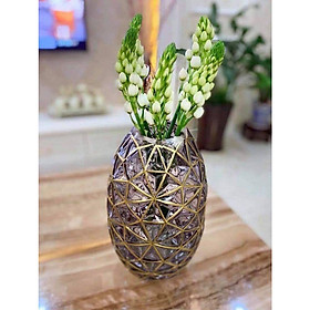 Mua BÌNH CẮM HOA THỦY TINH  VÂN KIM CƯƠNG  - ANTH583
