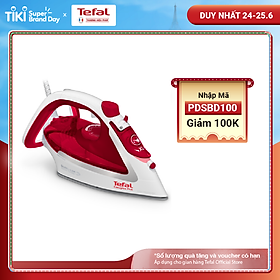 Bàn ủi hơi nước Tefal FV5717E0 - Công suất: 2500W - Khả năng phun hơi 45g/phút cho công việc ủi đồ tiện lợi - Chức năng chống cặn kéo dài tuổi thọ bàn ủi - Hàng chính hãng