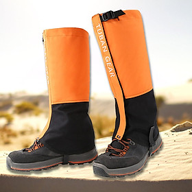 giày Gaiters dành cho trượt tuyết Đi bộ đường dài Trượt tuyết ngoài trời chống thấm nước-Màu quả cam-Size