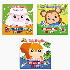 Ảnh bìa Combo 3 cuốn: Miếng dán Thông minh cho bé Phát triển tư duy IQ - My First Sticker Book