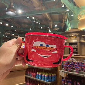 Tô chén ăn giữ nhiệt inox Disney hình xe đua Car 95 Mcqueen cao cấp cho trẻ em 620ml