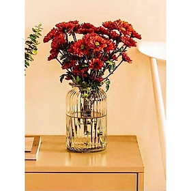 Mua Bình bông  lọ hoa thủy tinh đẹp phong cách Bắc Âu sang trọng cao 18cm