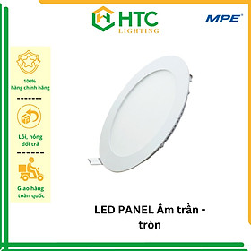 Đèn led panel âm trần tròn 6w - thương hiệu mpe