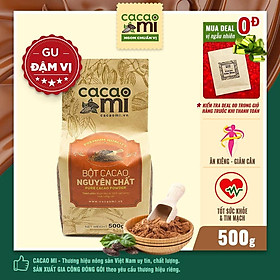 Bột cacao nguyên chất không đường - Gu đậm đà chuẩn vị ca cao