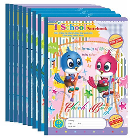 10 quyển Vở 4 ô ly Chích Bông 48 trang - TP055