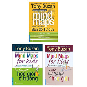 Combo 3 cuốn của tác giả Tony Buzan: Nền Tảng Và Ứng Dụng Của Bản Đồ Tư Duy + Bí Quyết Học Giỏi Ở Trường + Các Kỹ Năng Học Giỏi/ Những phương pháp học tập hiệu quả nhất
