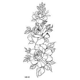 Hình Xăm To Miếng Dán Tạm Thời Tattoo Chống Nước Lâu Trôi Quyến Rũ