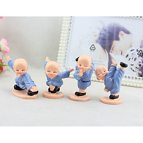 Bộ Tượng 4 Chú Tiểu Đánh Võ
