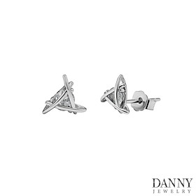 Bông Tai Nữ Danny Jewelry Bạc 925 Xi Rhodium BY581