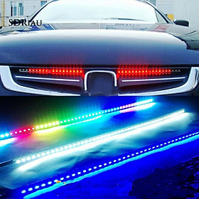 Dây đèn 32 bóng LED 12V 30cm đi đường ban ngày trang trí cho xe hơi nhiều màu