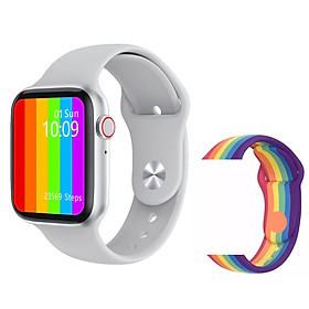 Mua Đồng hồ thông minh cao cấp ANNCOE Watch 6 nghe gọi nhắn tin theo dõi sức khỏe chống nước IP68 + Tặng dây đeo cao cấp - Hàng Chính Hãng