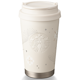 Mua Bình Giữ Nhiệt Starbucks 12Oz (355ml) SS Snowflake Silvr Pearl