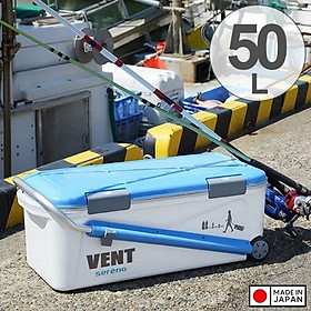 Mua Thùng đá giữ nhiệt đa năng  tay kéo Sanka Vent Sereno 50L - Made in Japan