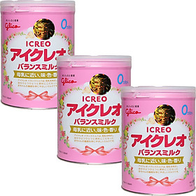 Combo 3 hộp sữa Glico Icreo số 0 (800g) và đồ chơi tắm Toys House