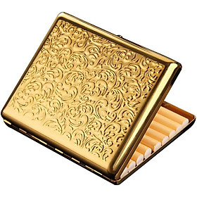 Hộp đựng  Hộp đựng  bằng đồng dễ mang theo, Gói đầy đủ bằng kim loại 20 Hộp đựng  thông thường, Hộp đựng  không lửa chống gió Cỡ lớn cho nam và nữ