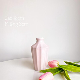 Mua Bình Hoa Mini  Lọ Hoa Bát Tràng Men bóng màu Hồng Pastel nhẹ nhàng cực xinh