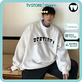 Áo Nỉ Nam TVSTORE Áo Sweater Cổ Tròn Dáng Rộng Thời Trang Thu Đông Cho Nam Giới Có Size Lớn