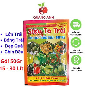 Phân Bón Siêu To Trái Ngọt Quả, Lớn Quả, To Quả, Siêu Ngọt Chắc Quả Ớt, Cà Chua, Dưa Hấu, Cam Bưởi