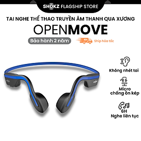 Tai Nghe Bluetooth Thể Thao Truyền Âm Thanh Qua Xương SHOKZ OPEN MOVE S661 - Hàng chính hãng - Pin sử dụng trong 6 tiếng - Kháng nước IP55