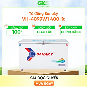 Tủ Đông Dàn Đồng Sanaky VH-4099W1 ( 2 Chế Độ Đông, Mát) (400L) - Hàng Chính Hãng