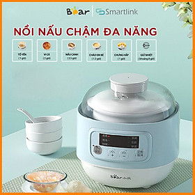 Mua Nồi Nấu Chậm Đa Năng Bear Nấu Cháo  Hấp  Chưng  Hầm Cách Thủy 4in1 - Hàng Chính Hãng