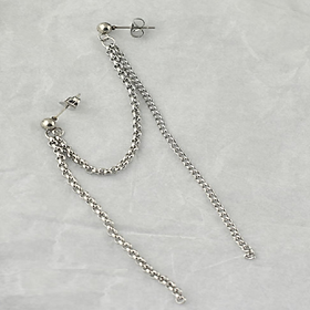 Bông tai thần tượng chữ M basic