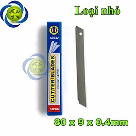 Mua Lưỡi dao rọc giấy C-mart A0042 80x90x0.4mm (10 lưỡi/hộp)
