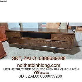 Kệ ti vi màu óc chó sang trọng
