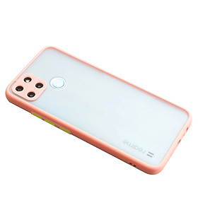 Ốp Lưng Realme C21Y RealmeC21Y Nhám Viền Màu Chống Sốc Bảo Vệ Máy Chống Nước, Bụi Bẩn – Hàng Chính Hãng