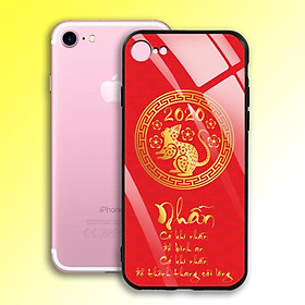 Ốp Lưng Mạ Màu Vàng Ánh Kim cho điện thoại Iphone 7 / 8 - 03003 7988 MOUSE08 - NHẪN - Hàng Chính Hãng