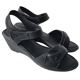 Giày Đế Xuồng Nữ BIGGBEN Da Bò Thật Cao 5 Phân SDX75