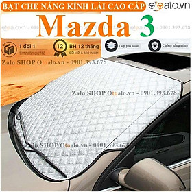Tấm che chắn nắng nóng kính lái xe ô tô Mazda 3 3 Lớp Cao Cấp - OTOALO