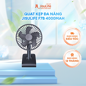 Mua Quạt Kẹp Đa Năng Jisulife F7B Cao Cấp Mát 360 Độ | Pin 4000mAh Sạc Nhanh Sử Dụng Đến 12h | Hàng Chính Hãng